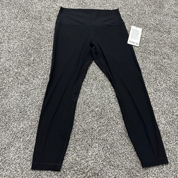 LULULEMON Align High-Rise Ribbed Pant 25" Size 10, Black - Picture 2 of 7